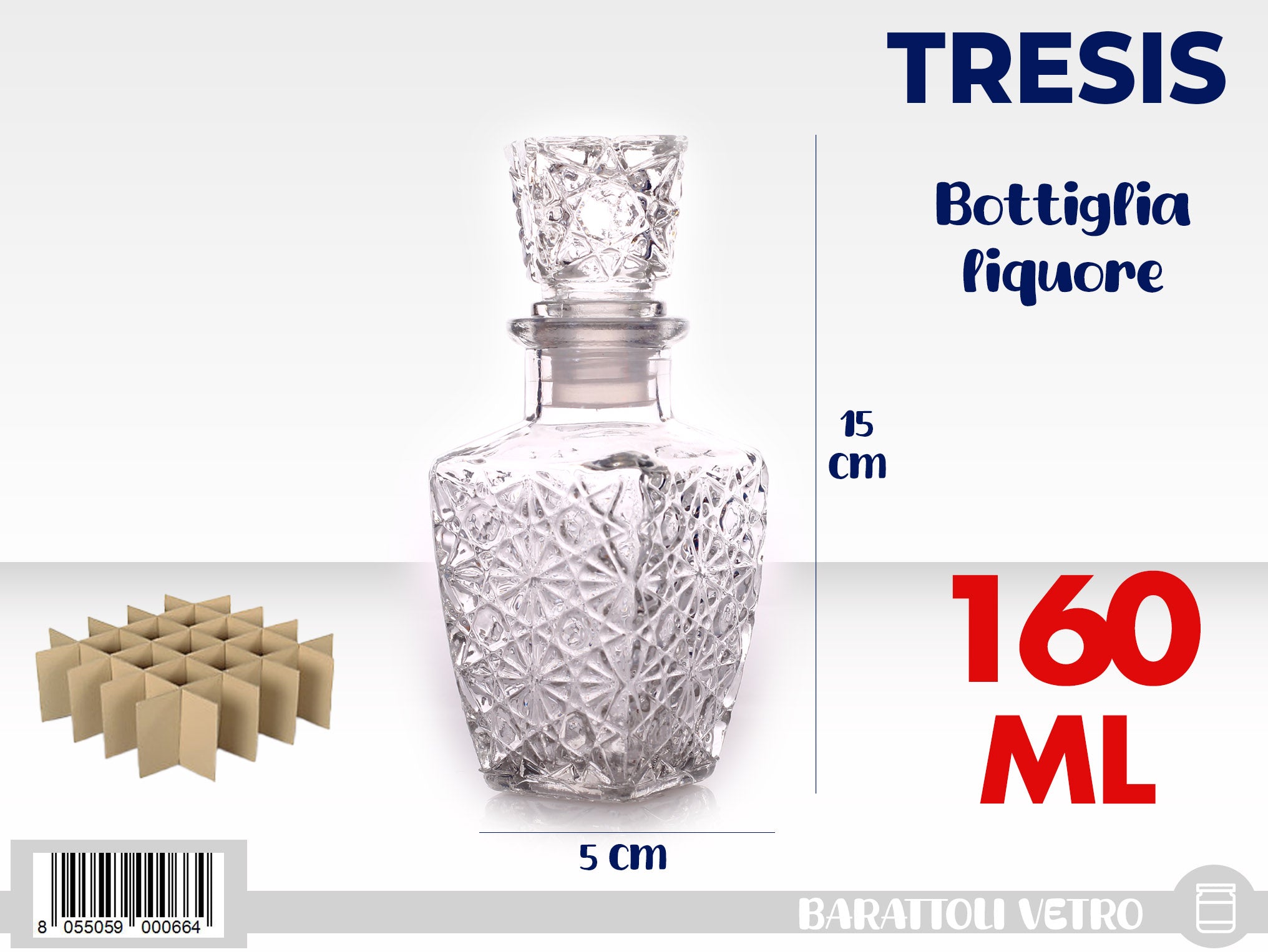 BOTTIGLIA LIQUORE 160ML LX18001A
