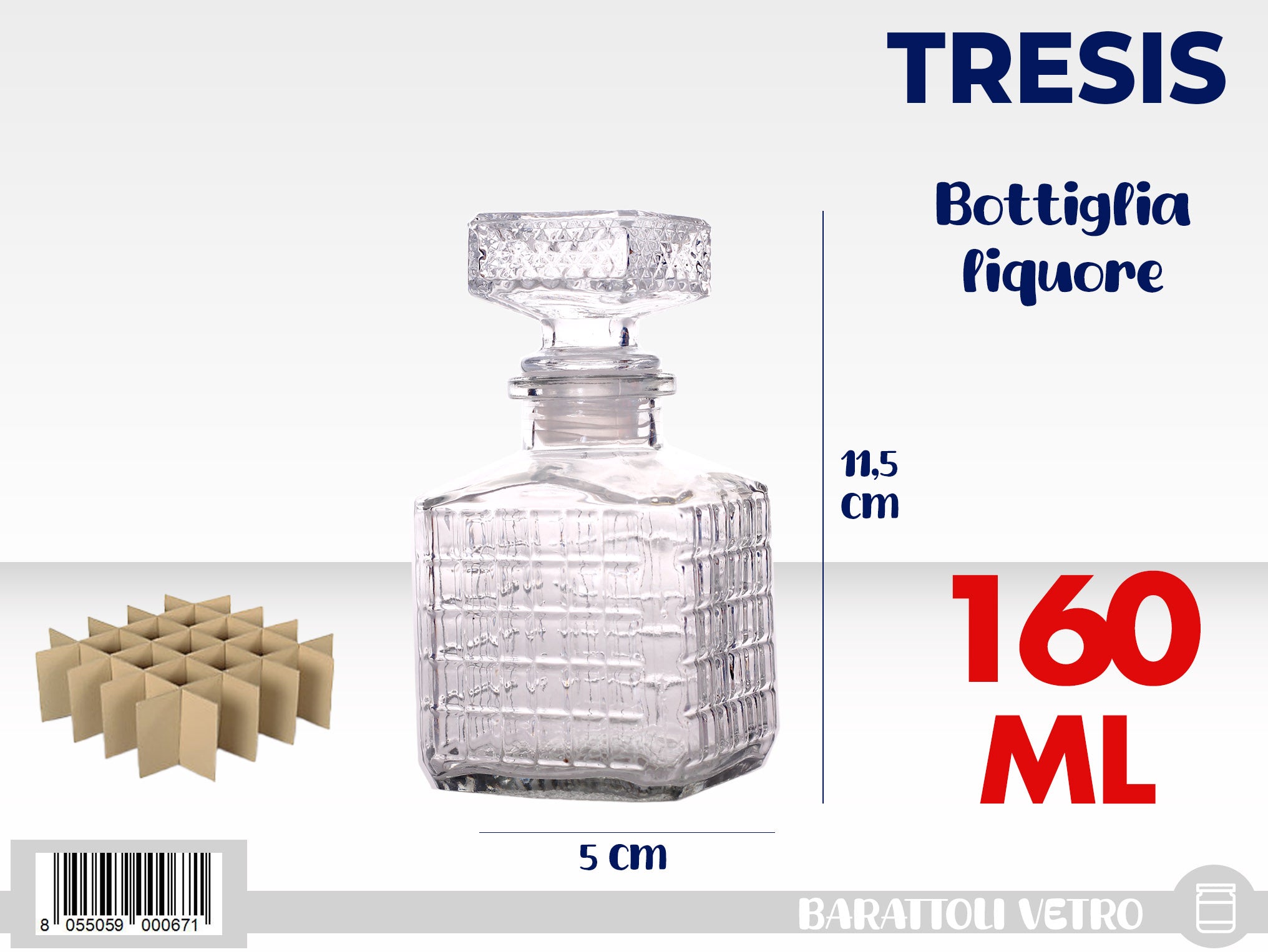 BOTTIGLIA LIQUORE 160ML LX18001B
