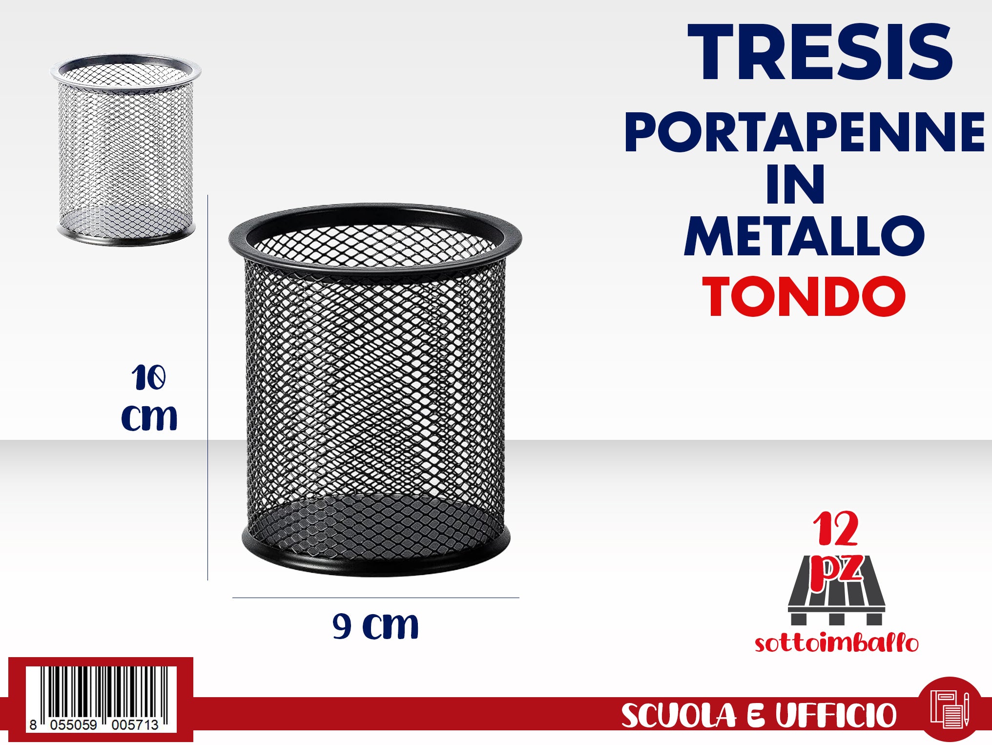 PORTAPENNE METALLO TONDO TF295