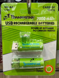 Batteria ricaricabile 2000mAh AA