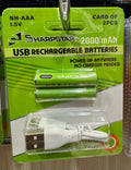 Batteria ricaricabile 2000mAh AAA