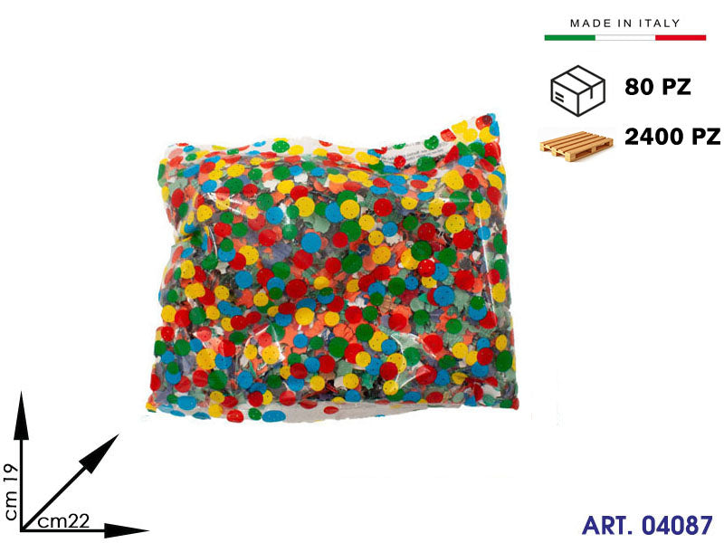 COD. CP 100 BUSTA CORIANDOLI LUSSO (80PZ) 22x19cm