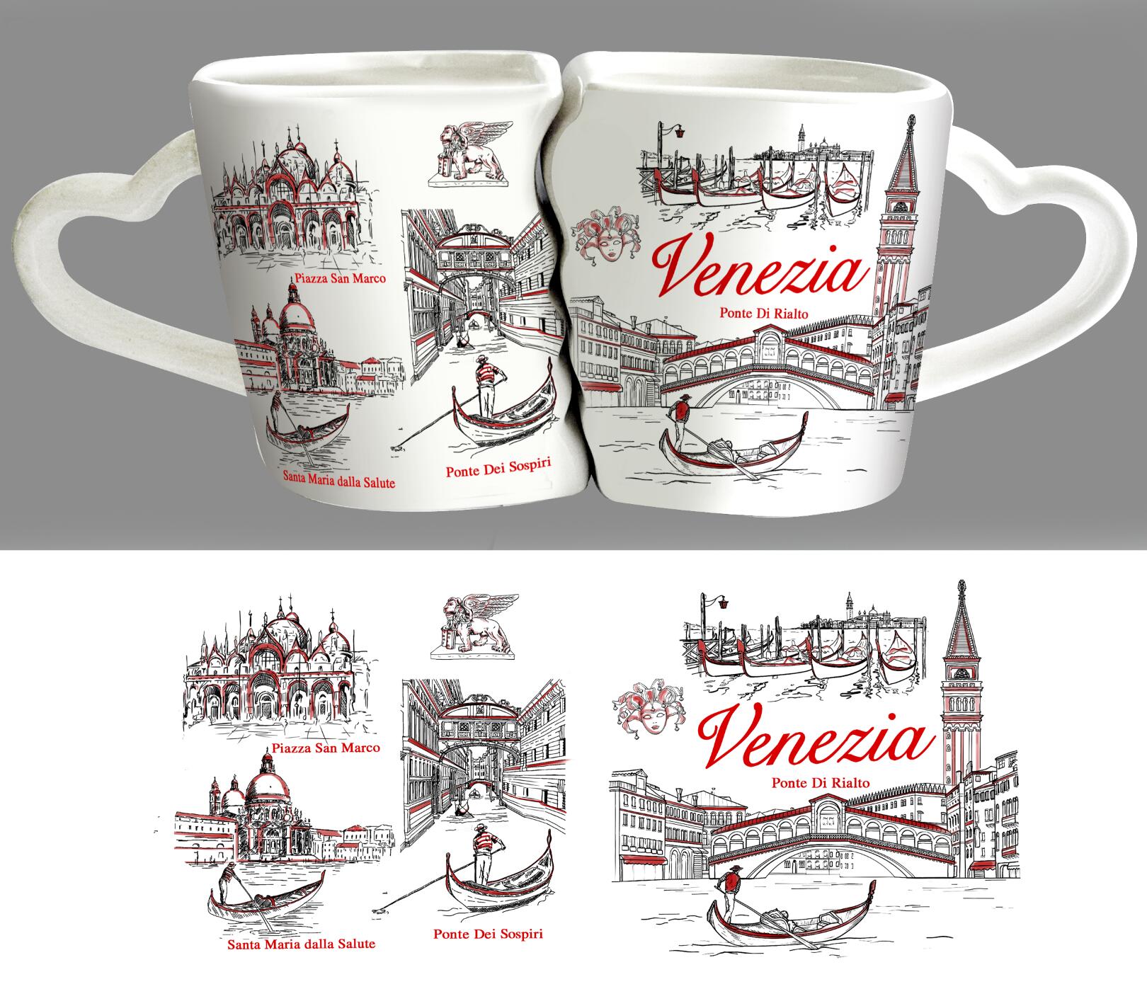 小号对杯 VENEZIA