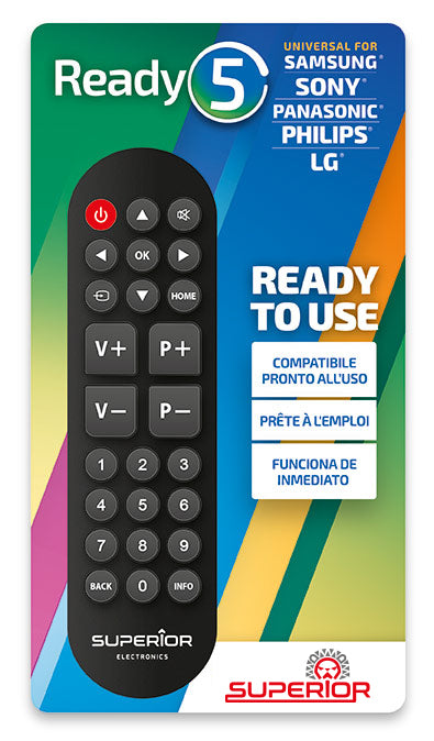 Il telecomando universale per LG, Samsung, Sony, Panasonic e Philips