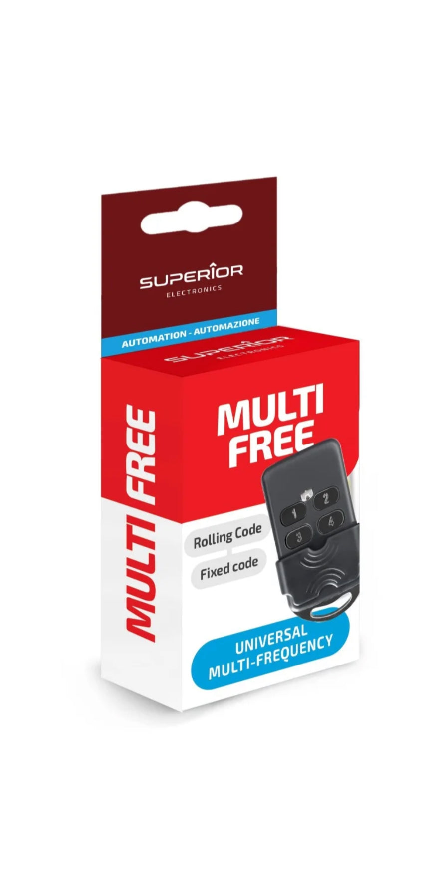 elecomando multifrequenza cancelli universale autoapprendente rolling code e fisso | Superior Multi-Free SUPRF008