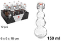 Bottiglia in vetro con tappo meccannico 150 ml