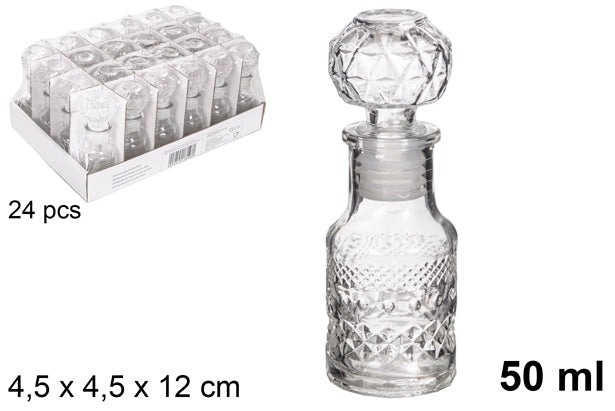 Bottiglia di vetro per liquori Brisbane 50 ml