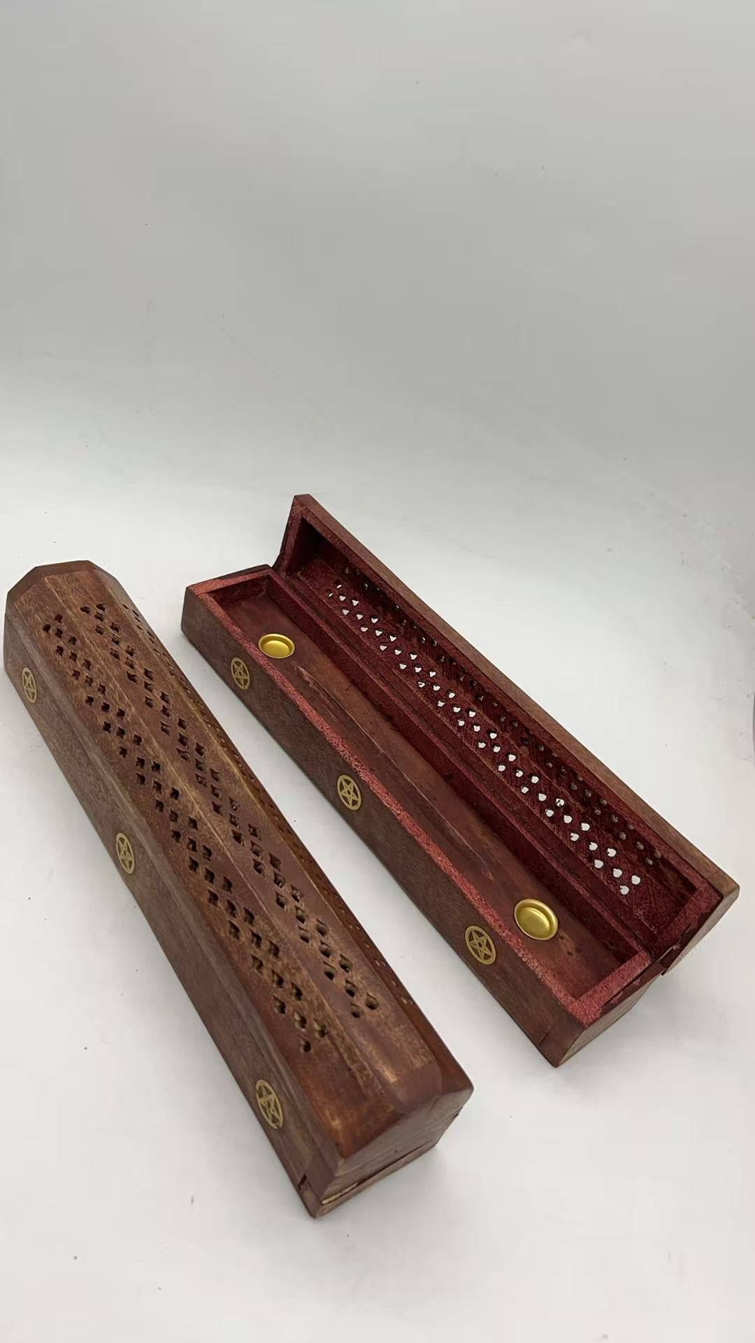 Scatola per incenso in legno, 4*4,5*24,5 cm