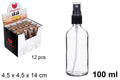 Oliera tonda in vetro con tappo a spruzzo 100 ml