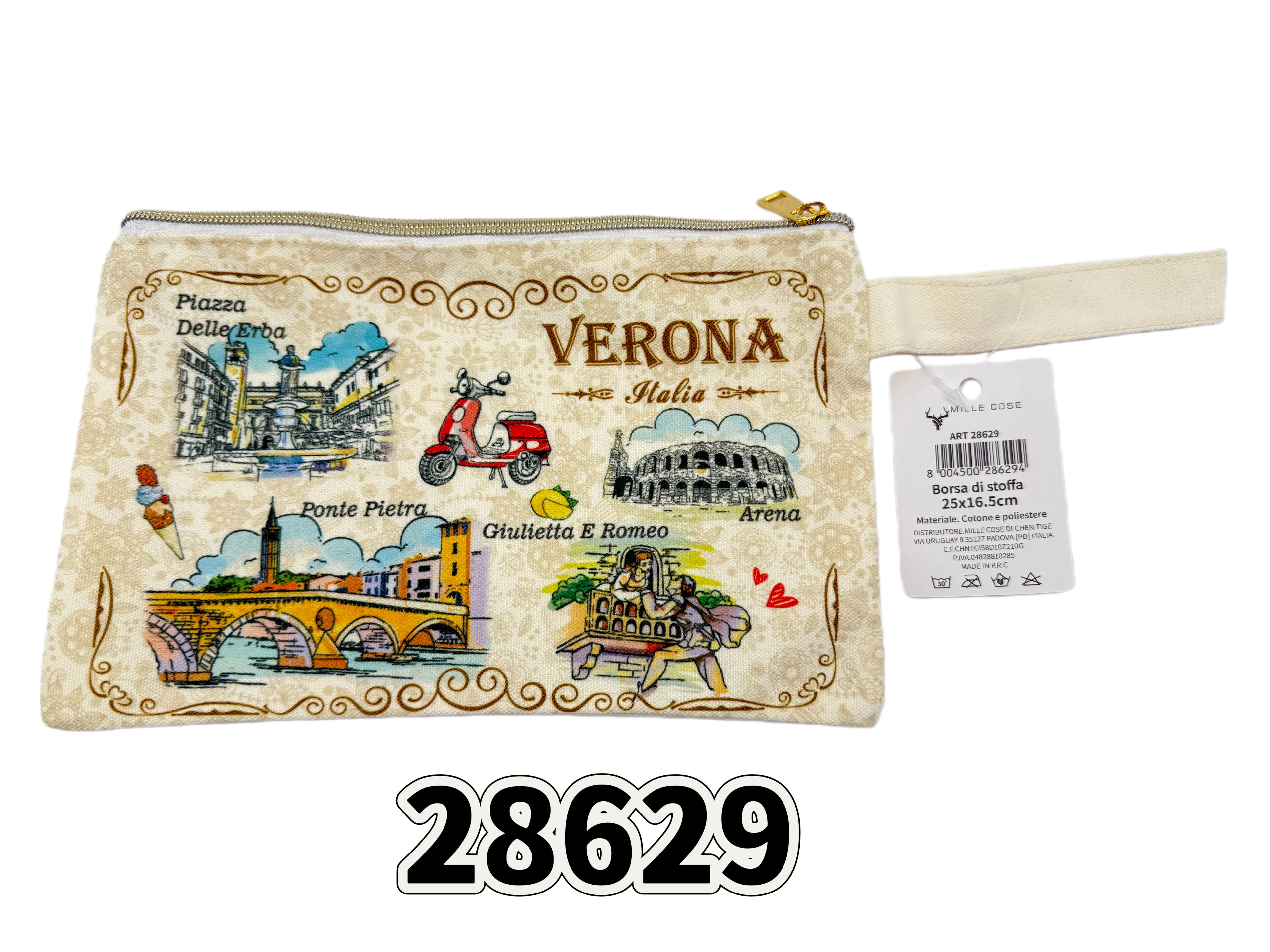 Borsa di stoffa 25x16.5cm