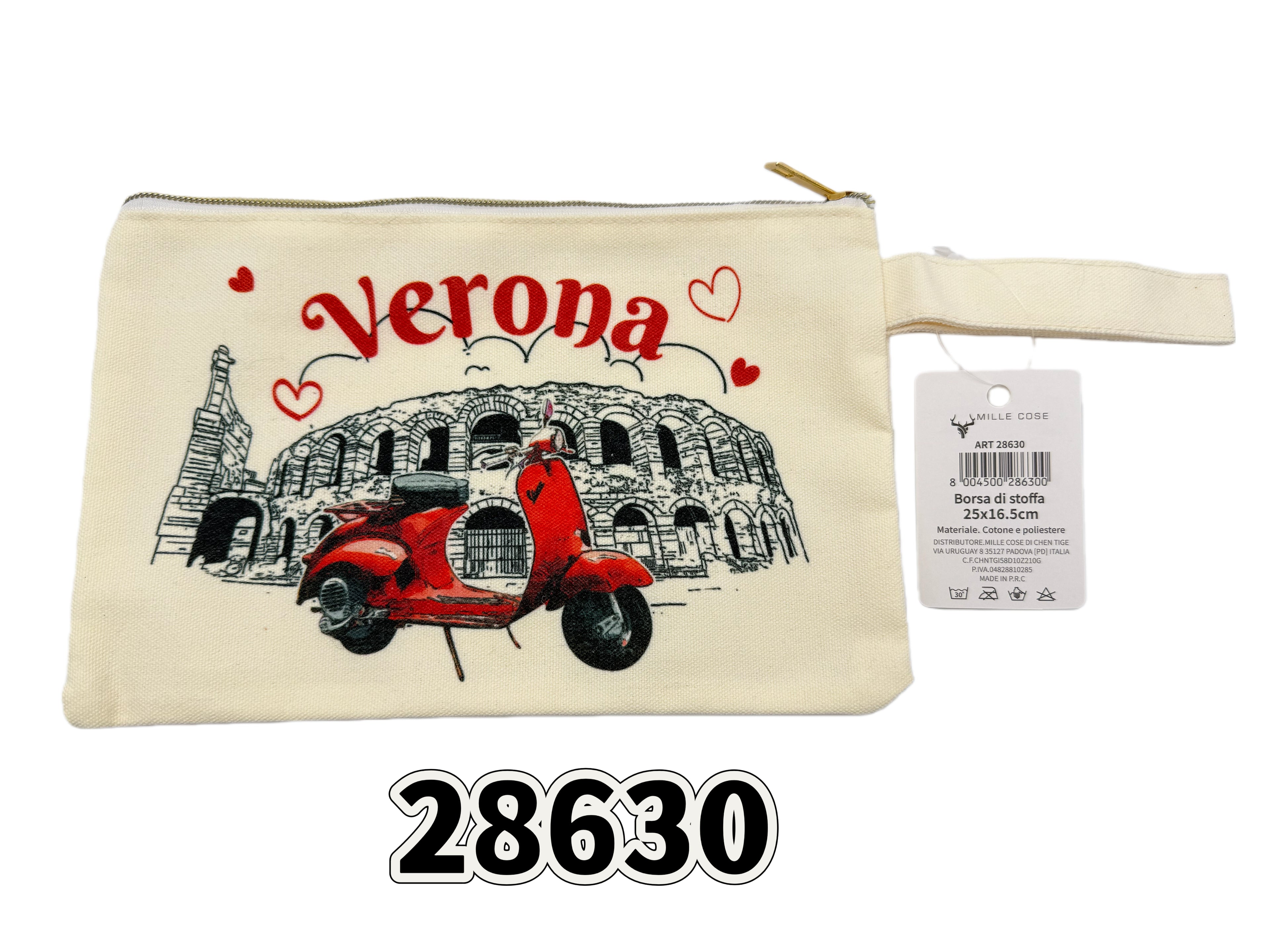 Borsa di stoffa 25x16.5cm