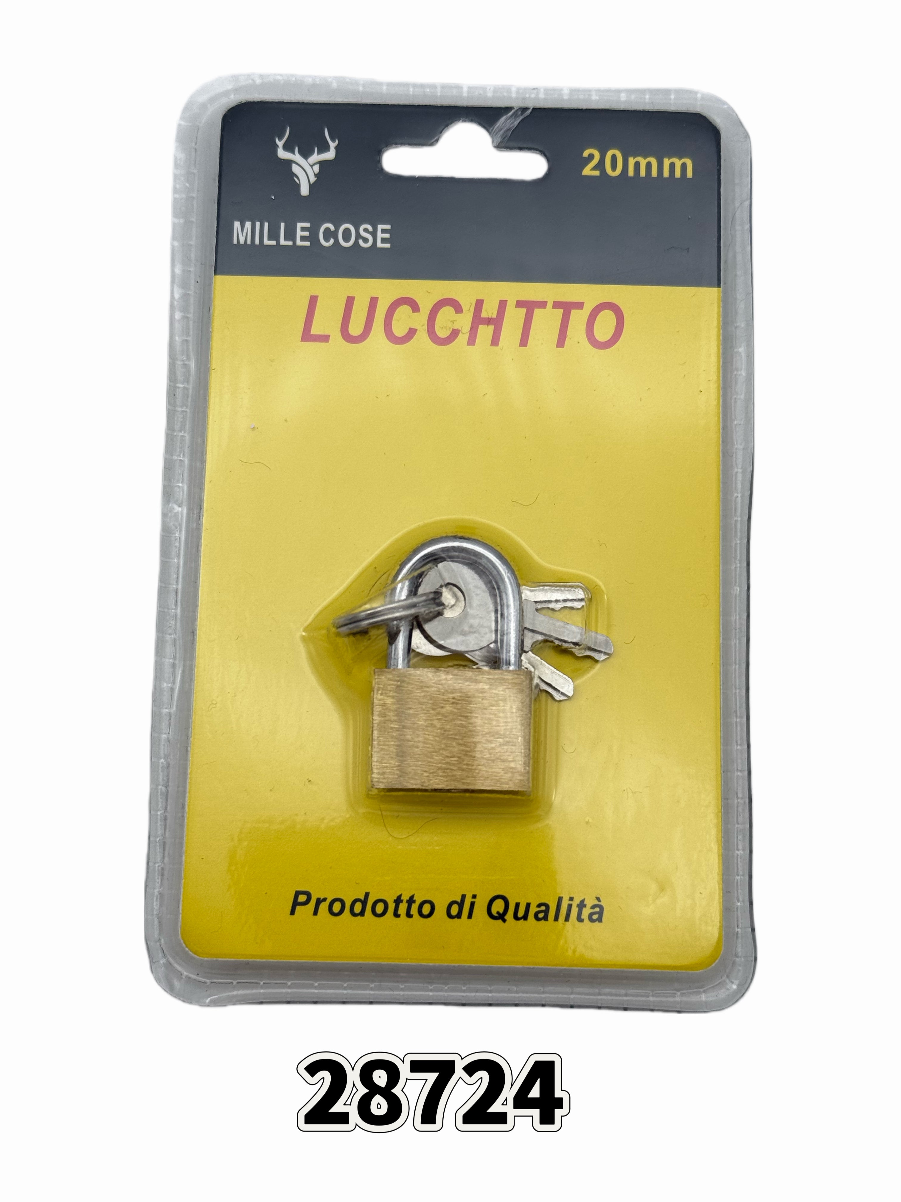Lucchetto in ottone da 20 mm