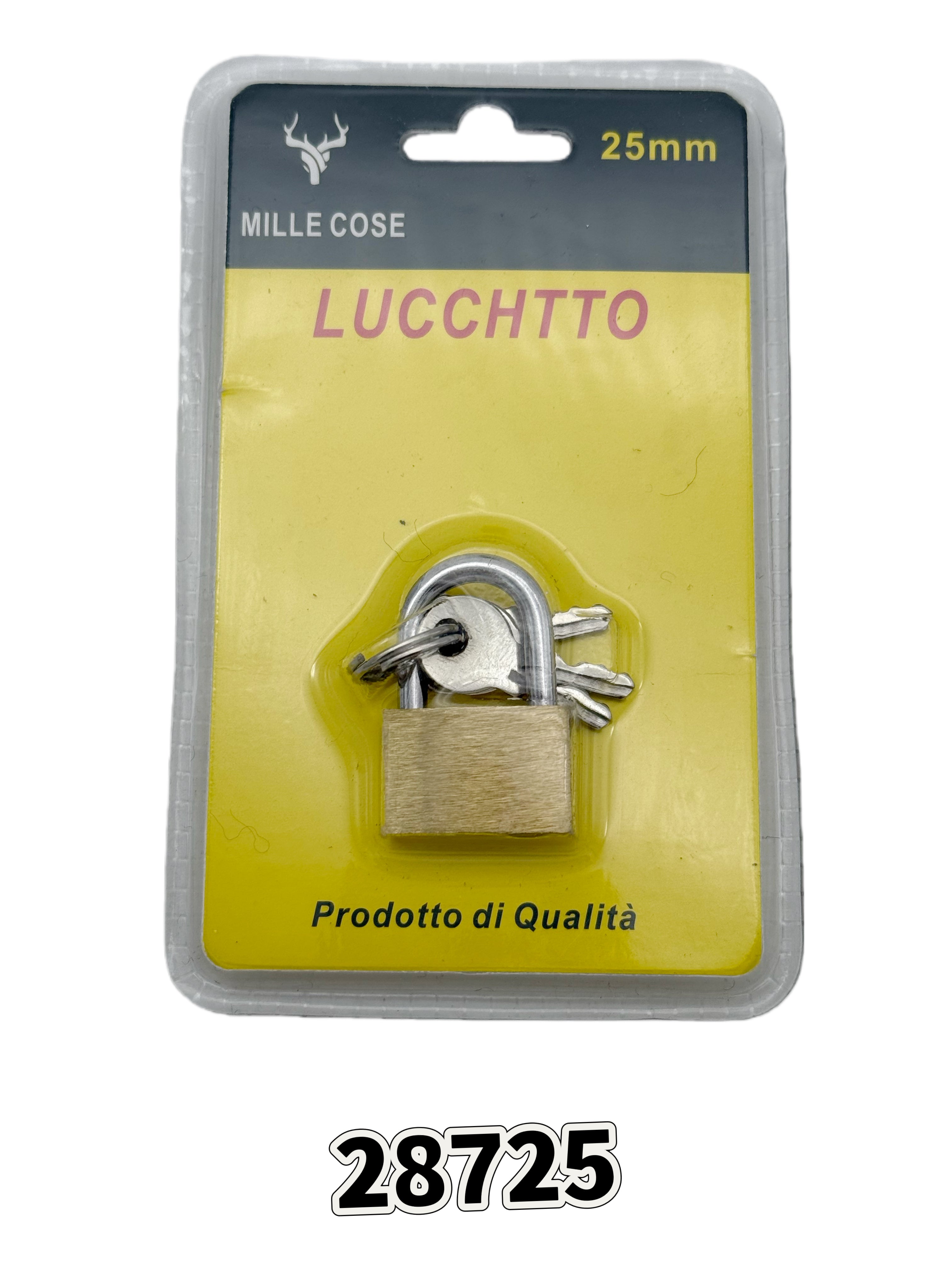 Lucchetto in ottone da 25 mm