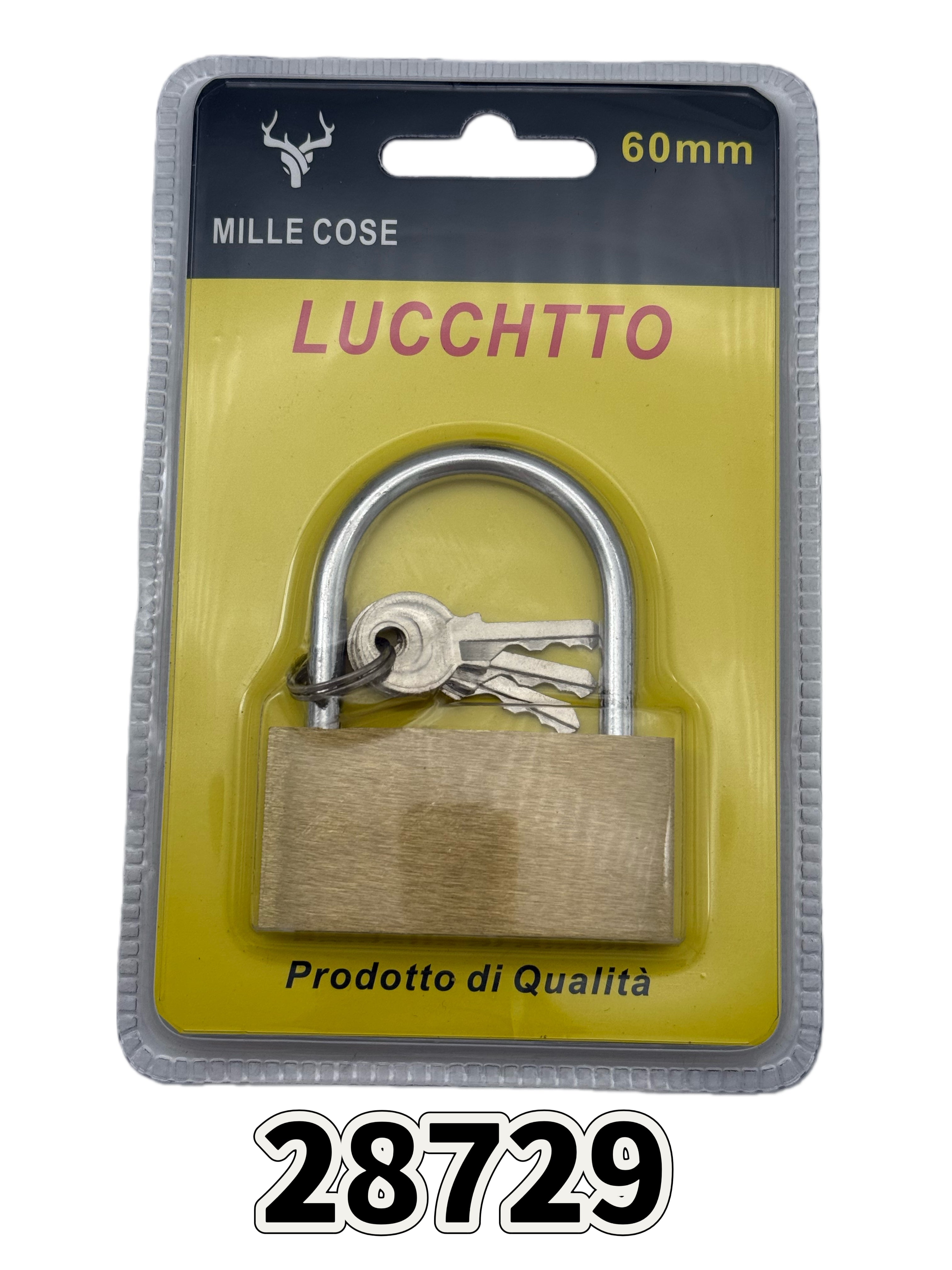 Lucchetto in ottone da 60 mm