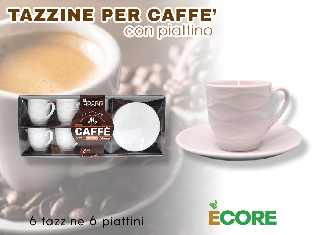 12PZ SET CAFFE` CERAM. - DEC 3