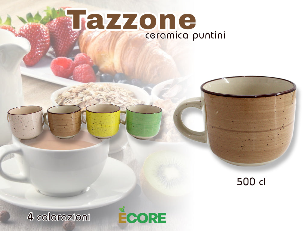 TAZZONE CERAM. 4 COL PUNTINI