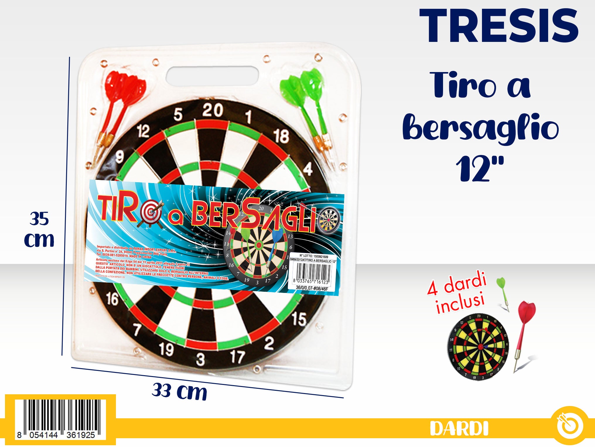 TIRO A BERSAGLIO 12''-4 DARDI
