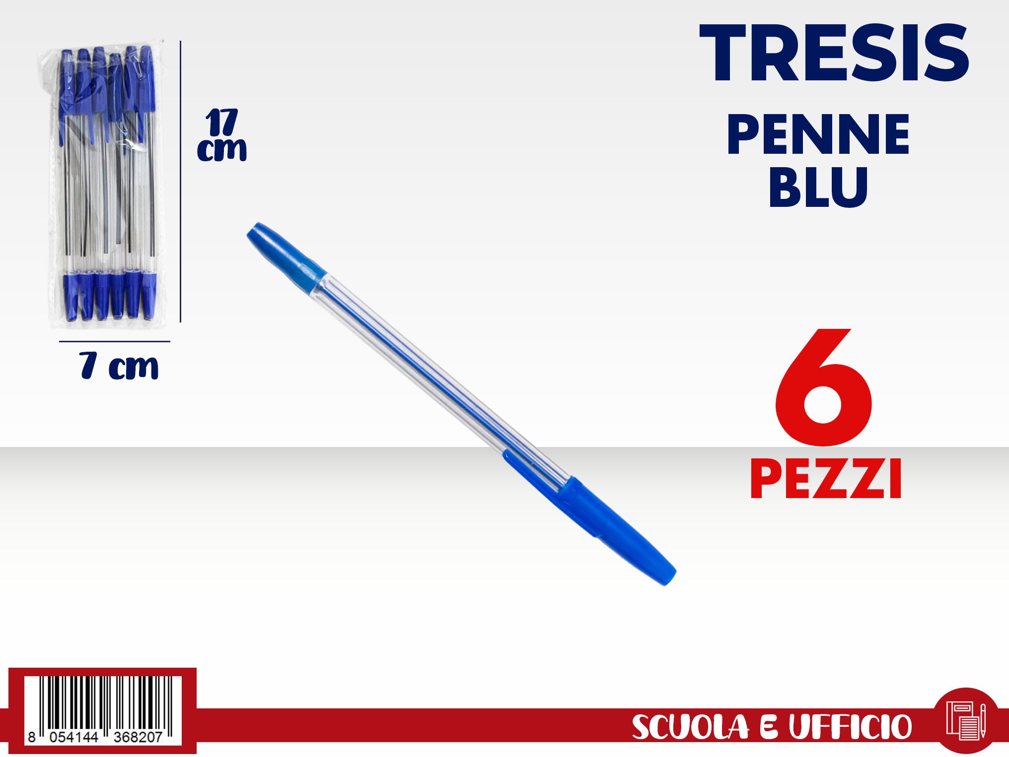 6PZ PENNE BLU