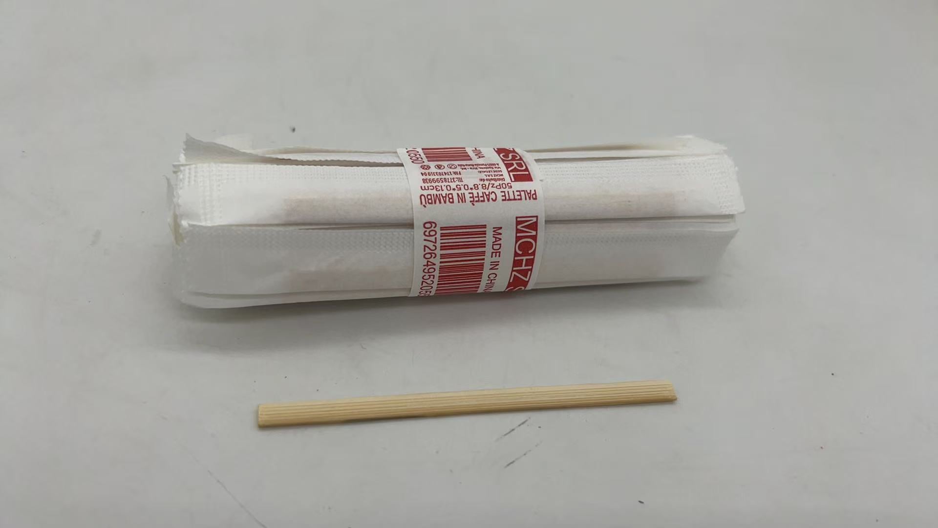 1000 Palette di Legno di Bambù per Caffè robusti Bastoncini Caffè 8.4 cm