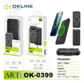 ART.OK-0399 OKLINE BLACK POWER BANK WIRELESS 10000mAh