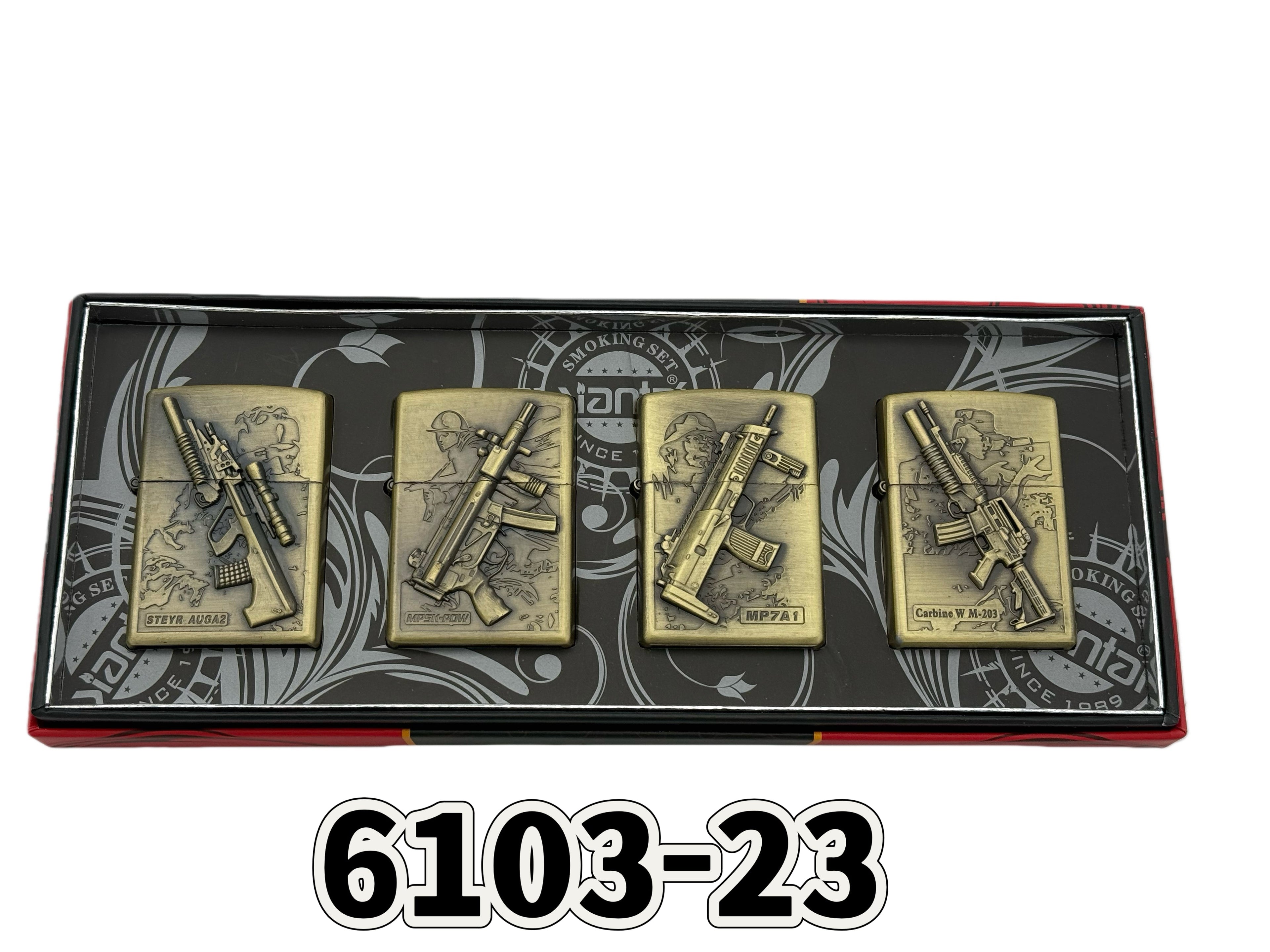 4 ֻÀñºÐװ Accendino a kerosene - Set da 4 con Scatola Regalo