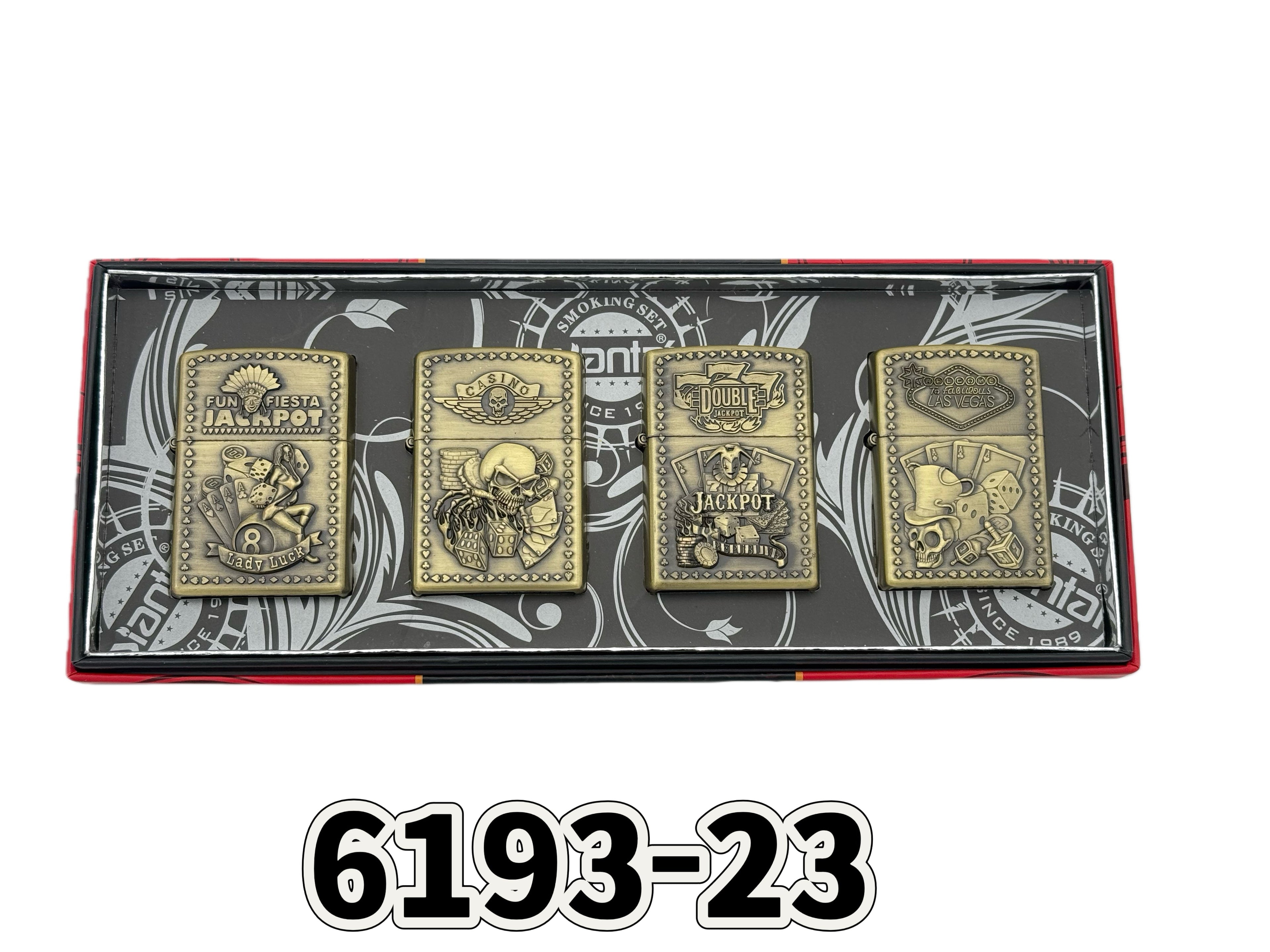 4 ֻÀñºÐװ Accendino a kerosene - Set da 4 con Scatola Regalo