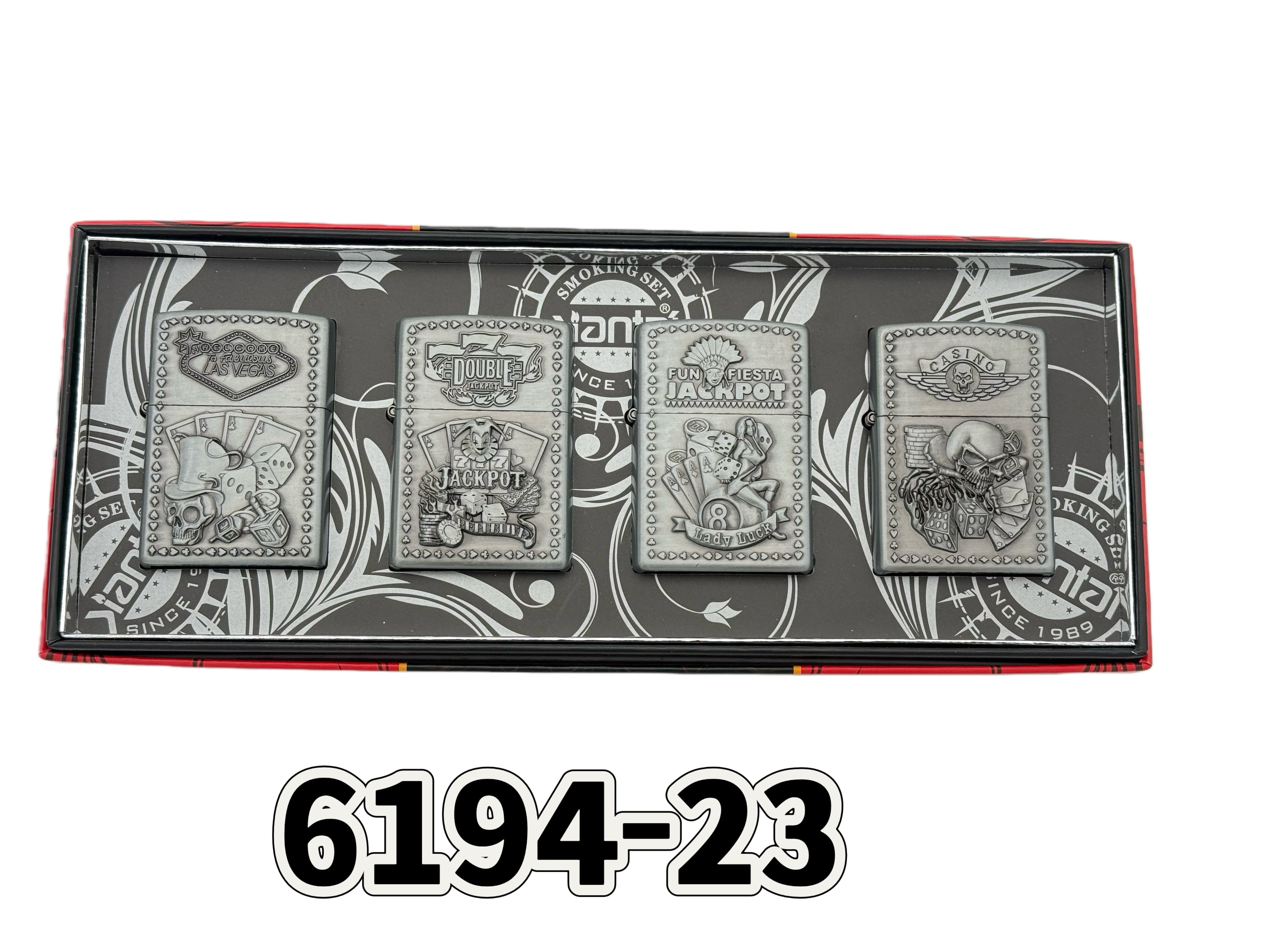 4 ֻÀñºÐװ Accendino a kerosene - Set da 4 con Scatola Regalo