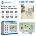 Sveglia LCD Retro illuminazione Controllo Vocale