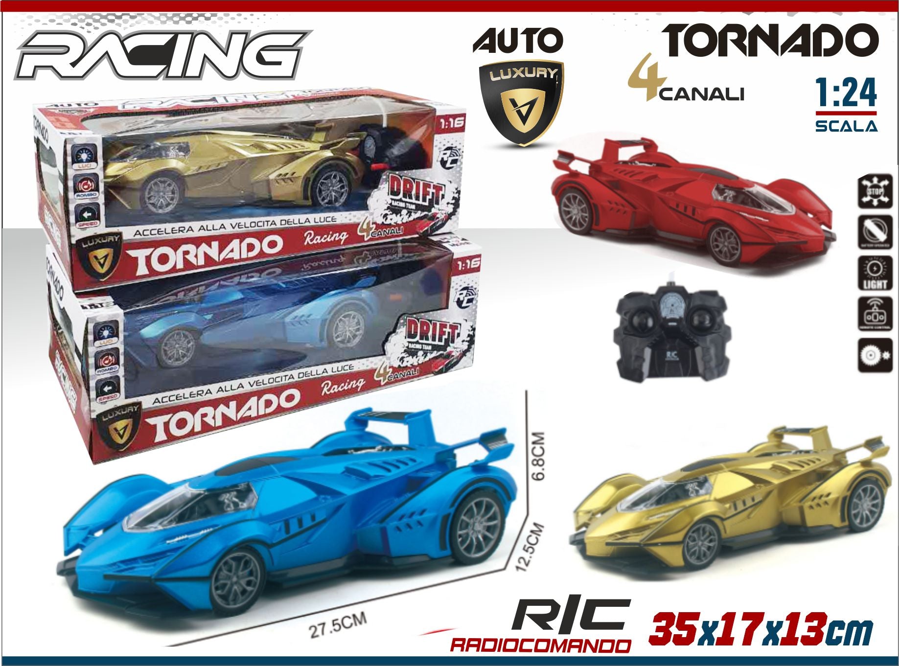 AUTO R/C TORNADO 4C